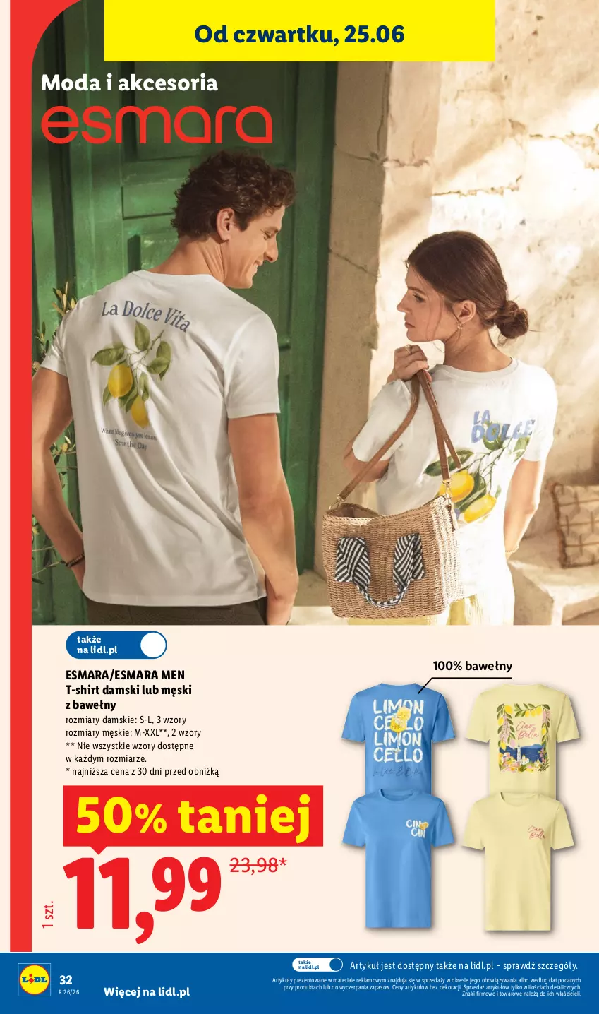 Gazetka promocyjna Lidl - Katalog ważny od 22.06 - ważna 22.06 do 27.06.2026 - strona 38 - produkty: Moda, T-shirt