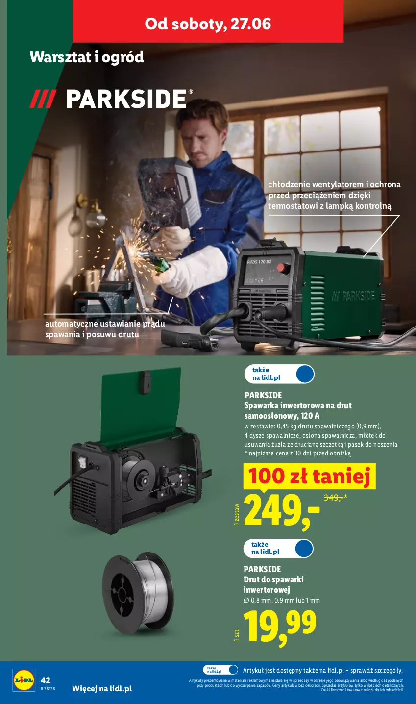 Gazetka promocyjna Lidl - Katalog ważny od 22.06 - ważna 22.06 do 27.06.2026 - strona 48 - produkty: Młot, Młotek, Ogród, Parkside, Pasek, Termos, Warka
