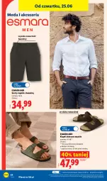 Gazetka promocyjna Lidl - Katalog ważny od 22.06 - Gazetka - ważna od 27.06 do 27.06.2026 - strona 40 - produkty: Klapki, Sok, Gra, Szorty, Moda, Grafika
