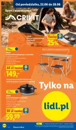 Gazetka promocyjna Lidl - Katalog ważny od 22.06 - Gazetka - ważna od 27.06 do 27.06.2026 - strona 6 - produkty: Piec, Halo, Ubrania, Top, Sok, Por, Ubrania sportowe, Stół, Sport