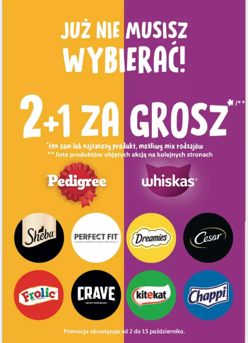 Gazetka promocyjna Intermarche - Pedigree i Whiskas - ważna 02.10 do 15.10.2025 - strona 2 - produkty: Mus, Olej, Whiskas