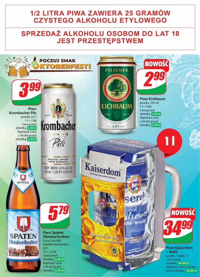 Gazetka promocyjna Dino - Gazetka 38 / 2024 - ważna 18.09 do 24.09.2024 - strona 43 - produkty: Gin, Gra, Piwa, Piwo, Por