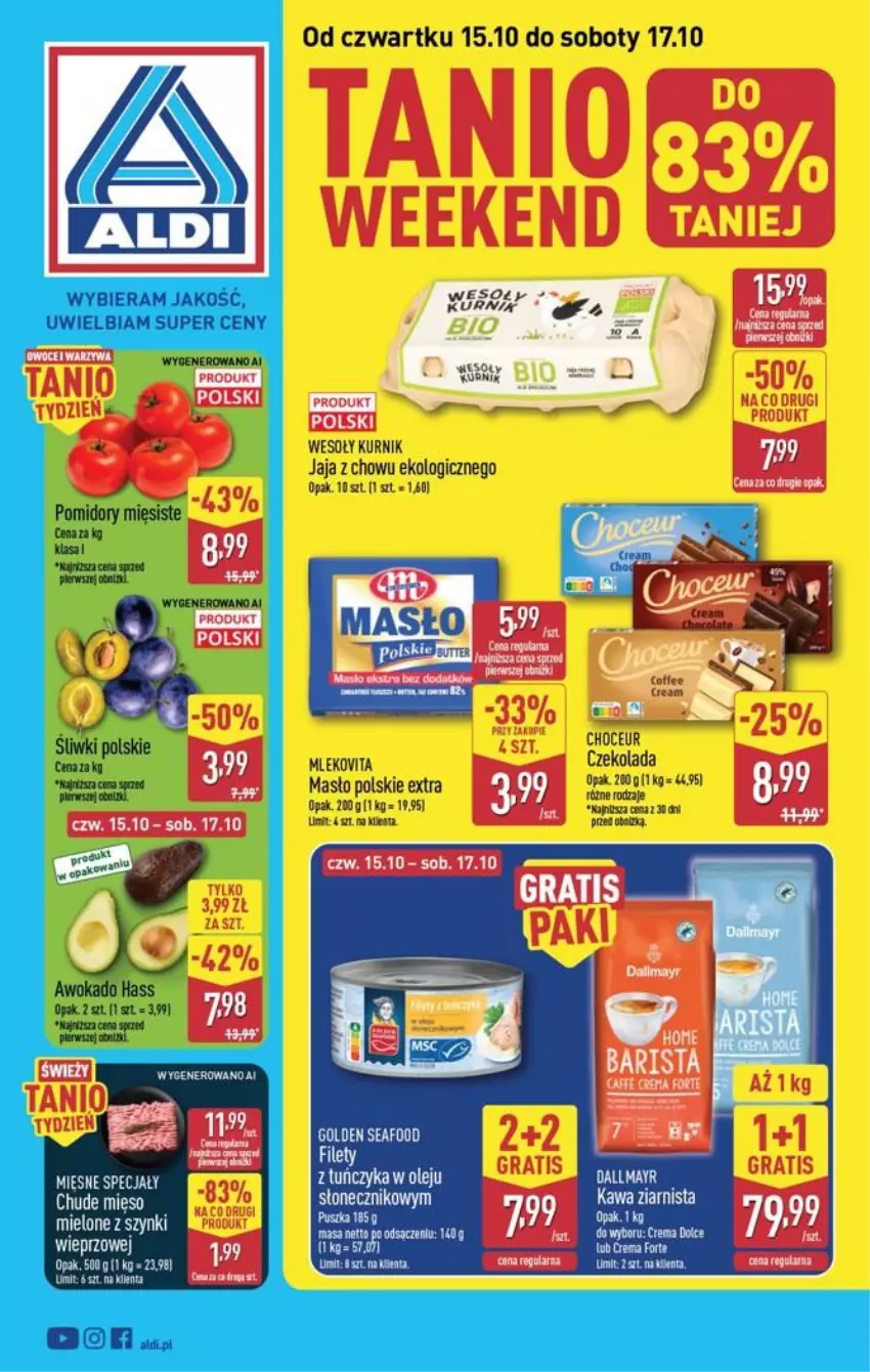 Gazetka promocyjna Aldi - Oferta weekendowa - ważna 15.10 do 17.10.2026 - strona 1 - produkty: Mięsne specjały, Mięso