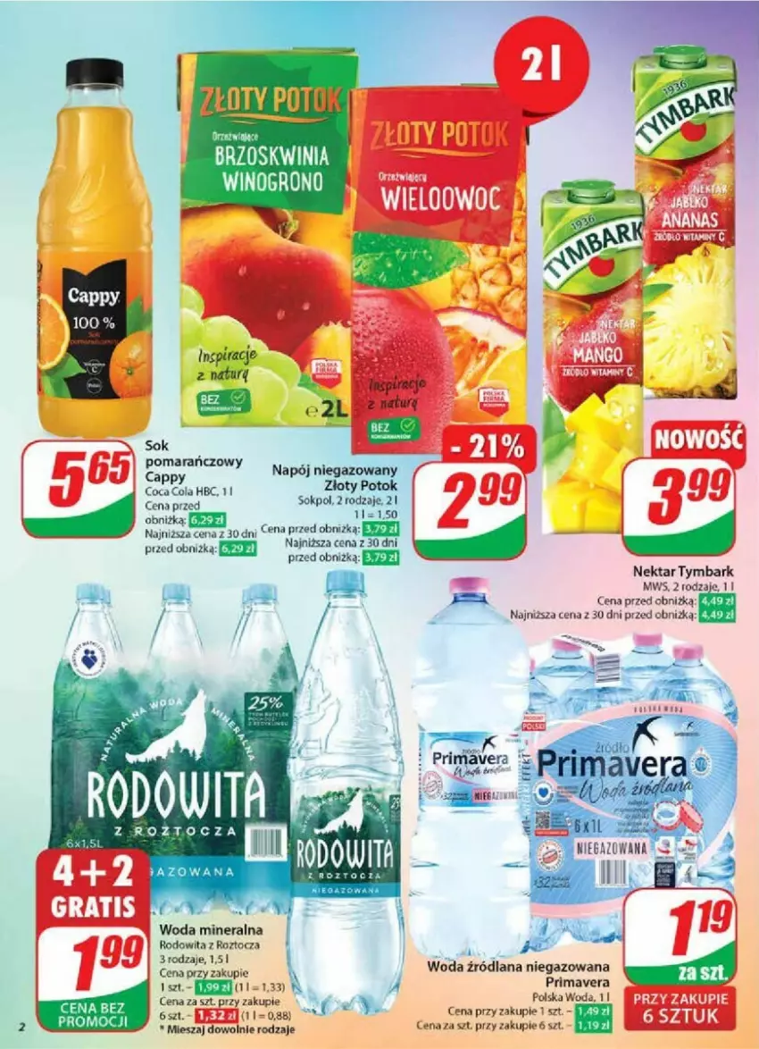 Gazetka promocyjna Dino - ważna 27.11 do 03.12.2024 - strona 12 - produkty: LANA, Nektar, Sok, Tymbark, Woda, Woda mineralna