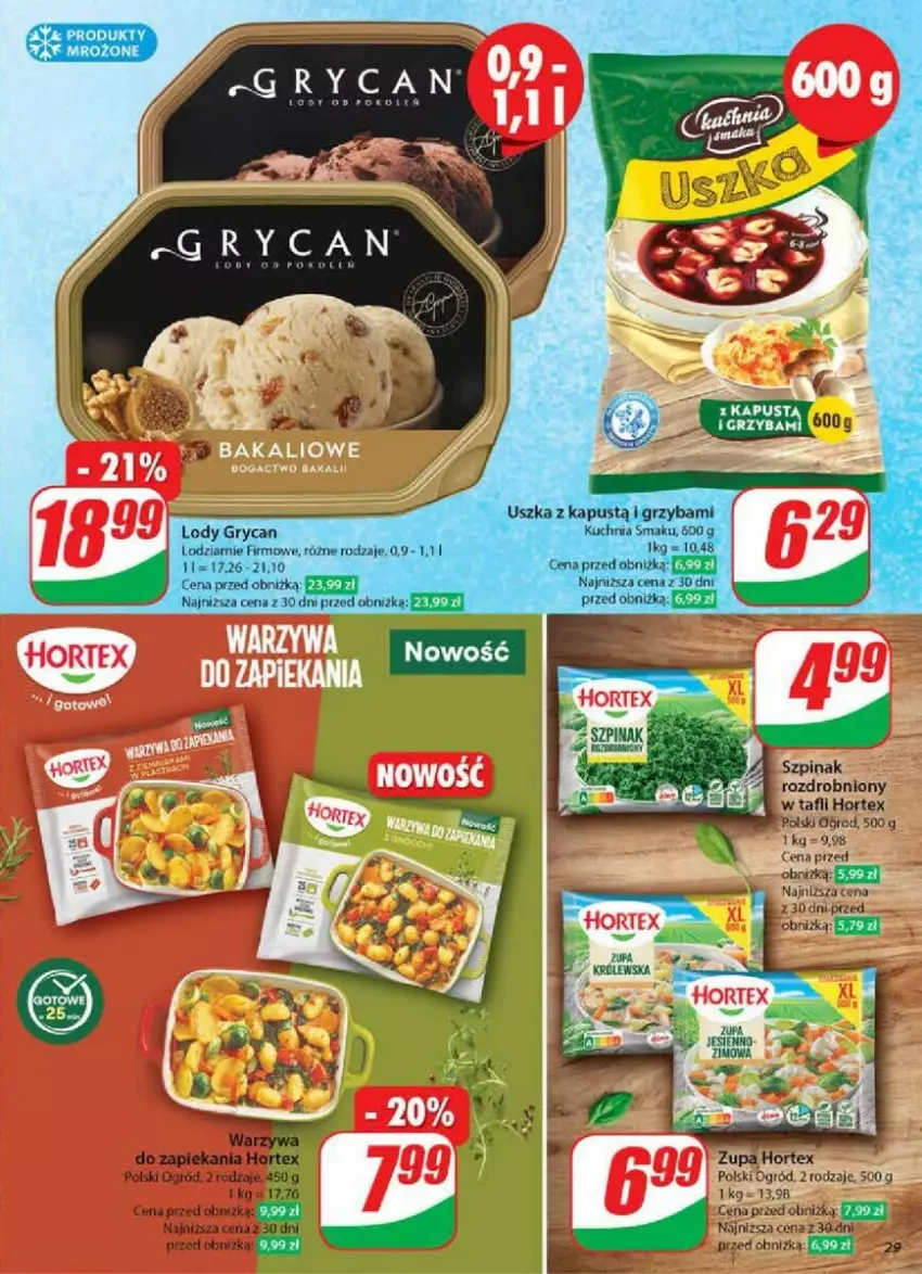 Gazetka promocyjna Dino - ważna 27.11 do 03.12.2024 - strona 22 - produkty: Hortex, Ogród, Szpinak, Zupa