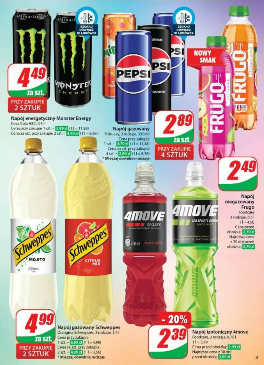 Gazetka promocyjna Dino - ważna 27.11 do 03.12.2024 - strona 23 - produkty: Gin, Napój, Napój energetyczny, Napój gazowany, Napój izotoniczny, Schweppes