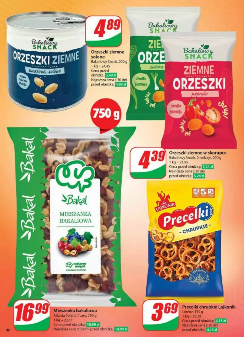 Gazetka promocyjna Dino - ważna 27.11 do 03.12.2024 - strona 41 - produkty: Chrupki, Lajkonik, Mieszanka bakaliowa, Orzeszki, Orzeszki ziemne, Precelki