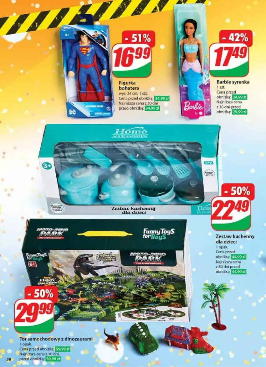 Gazetka promocyjna Dino - ważna 27.11 do 03.12.2024 - strona 54 - produkty: Barbie, Dinozaur, Dzieci, Tera