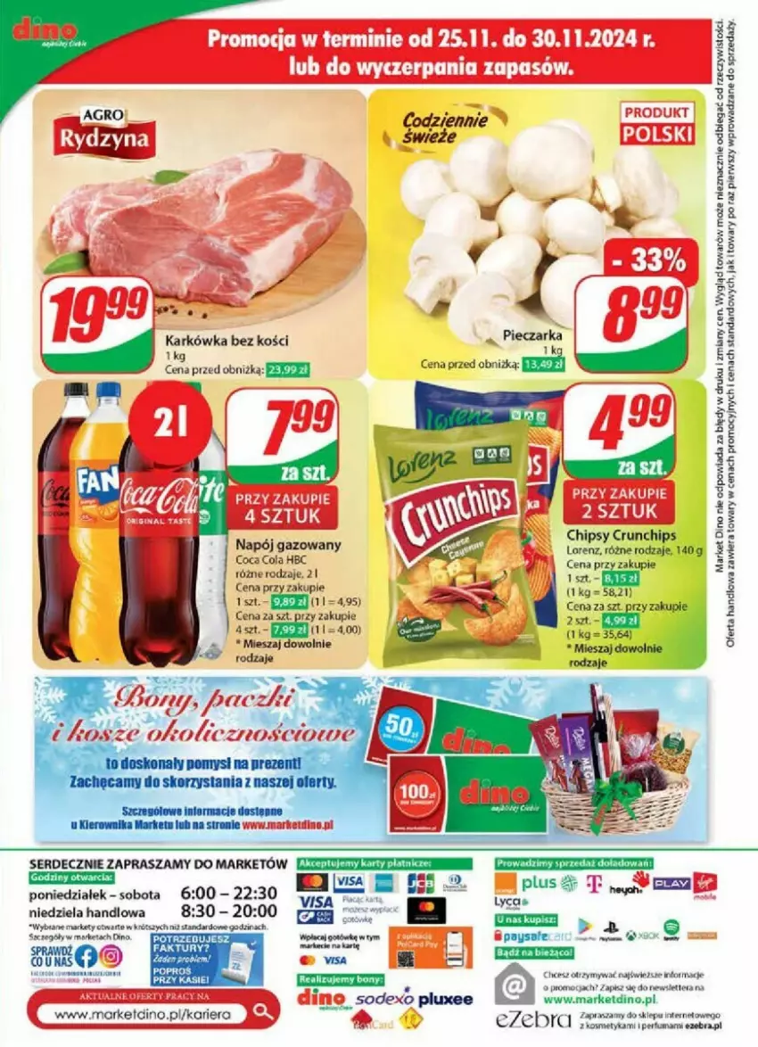 Gazetka promocyjna Dino - ważna 27.11 do 03.12.2024 - strona 68 - produkty: Chipsy, Crunchips, Fa, Lorenz, Napój, Napój gazowany, Ser