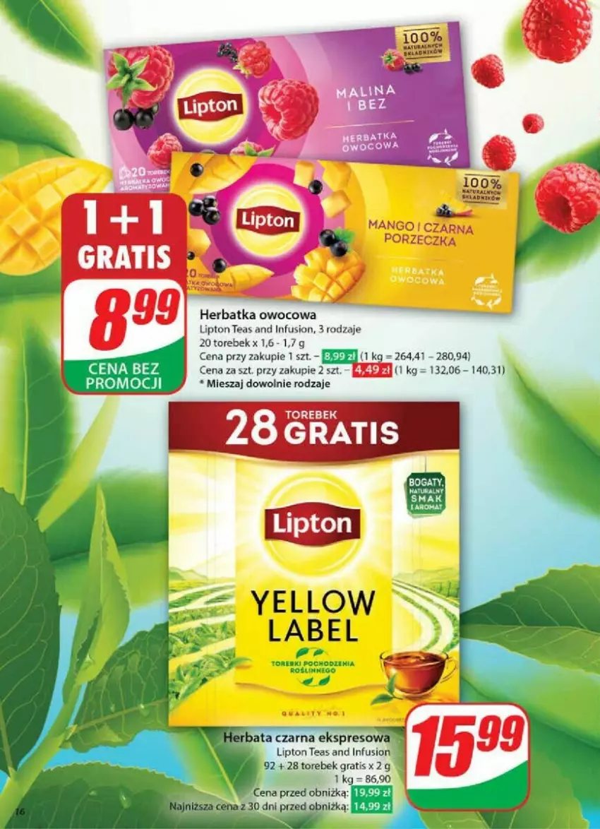 Gazetka promocyjna Dino - ważna 27.11 do 03.12.2024 - strona 8 - produkty: Fusion, Gra, Lipton, Mango, Por