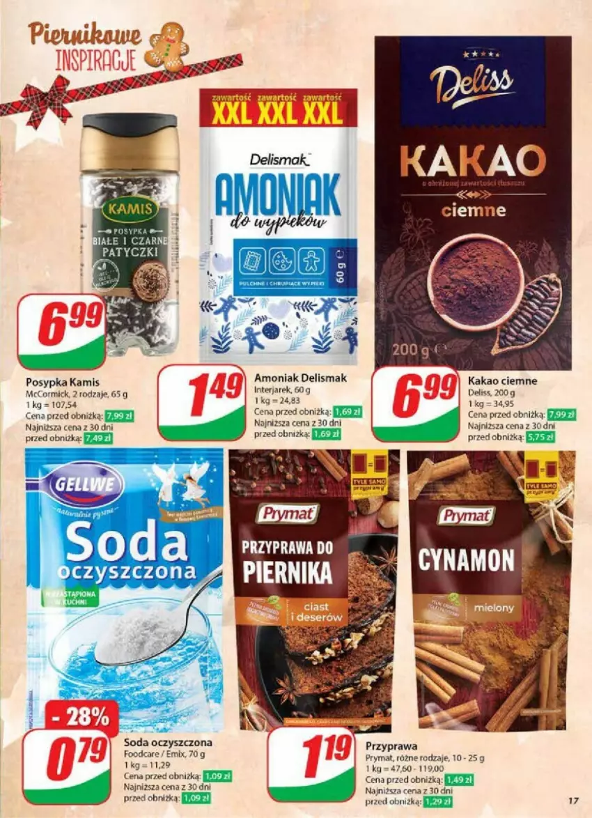 Gazetka promocyjna Dino - ważna 27.11 do 03.12.2024 - strona 9 - produkty: Deliss, Kakao, Kamis, Koc, Piernik, Prymat, Soda oczyszczona