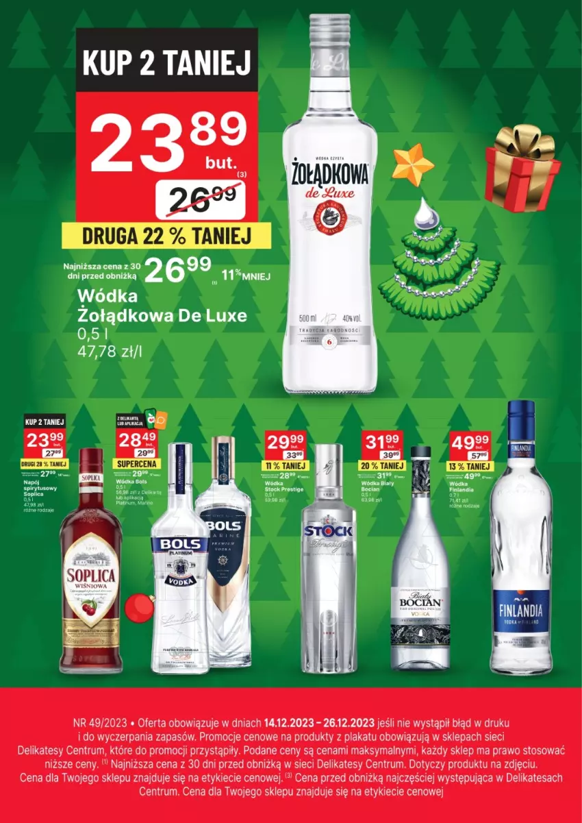 Gazetka promocyjna Delikatesy Centrum - Folder alkoholowy DC49 - ważna 14.12 do 26.12.2023 - strona 1 - produkty: Nuty, Rum