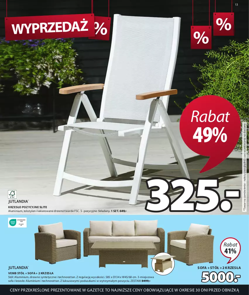 Gazetka promocyjna Jysk - Oferta tygodnia - ważna 21.06 do 25.07.2023 - strona 14 - produkty: Fa, Krzesło, Lakier, Poduszka, Sofa, Sok, Stół