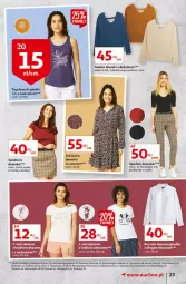 Gazetka promocyjna Auchan - Rysuje się kolorowy powrót do szkoły Hipermarkety - Gazetka - ważna od 11.08 do 11.08.2021 - strona 23 - produkty: Spódnica, Sweter, Top, Sos, Por, Acer, Cars, Kosz, T-shirt, Koszula, Spodnie, Sukienka