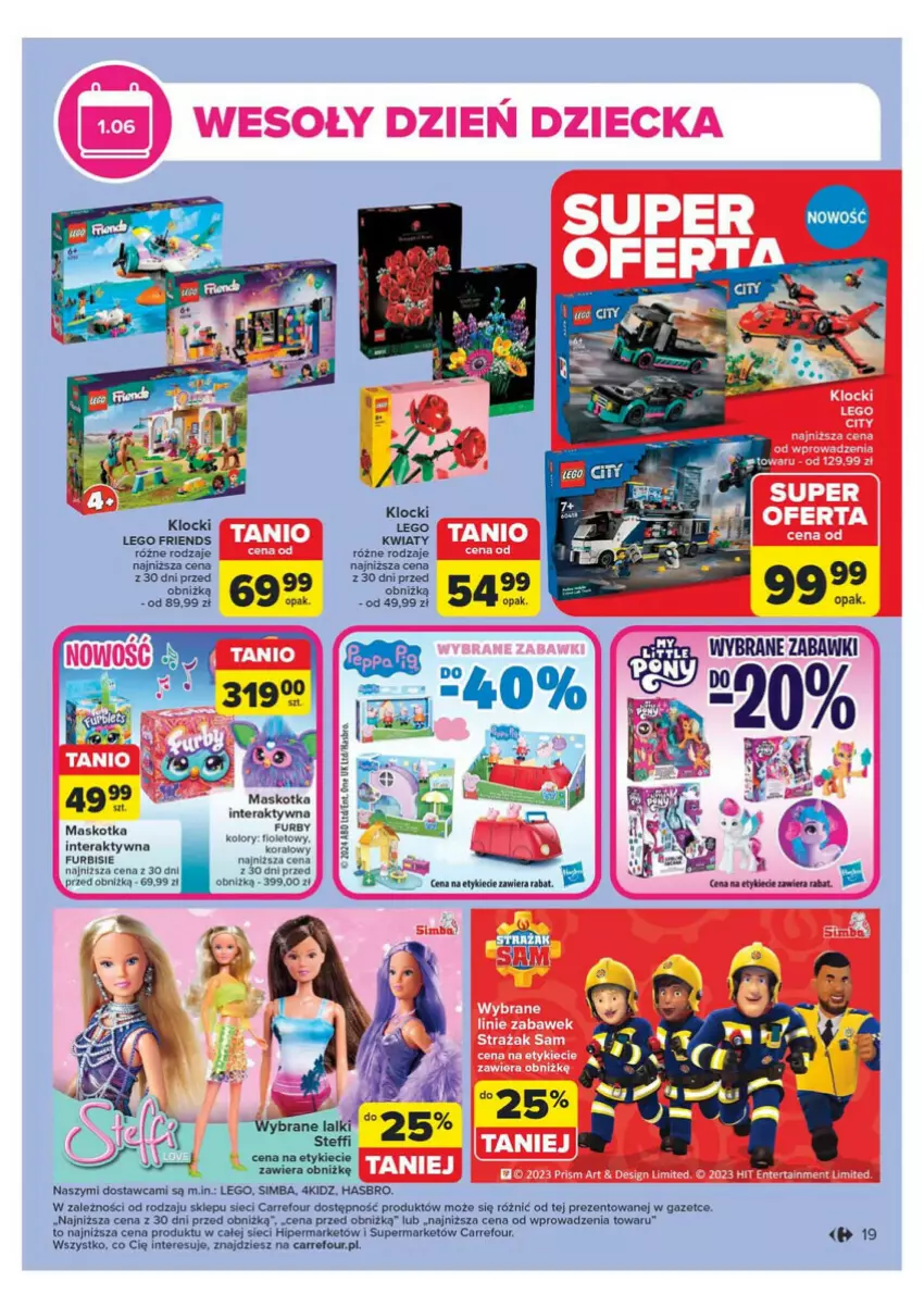 Gazetka promocyjna Carrefour - ważna 14.05 do 18.05.2024 - strona 14 - produkty: Hasbro, Klocki, LEGO, LEGO Friends, Tera