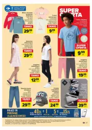 Gazetka promocyjna Carrefour - Gazetka - ważna od 18.05 do 18.05.2024 - strona 22 - produkty: Ser, Gin, Spodnie jeans, Klej, T-shirt, Dres, Legginsy, Dzieci, Spodnie, Sukienka, Bluza, Bluza dresowa, Fa