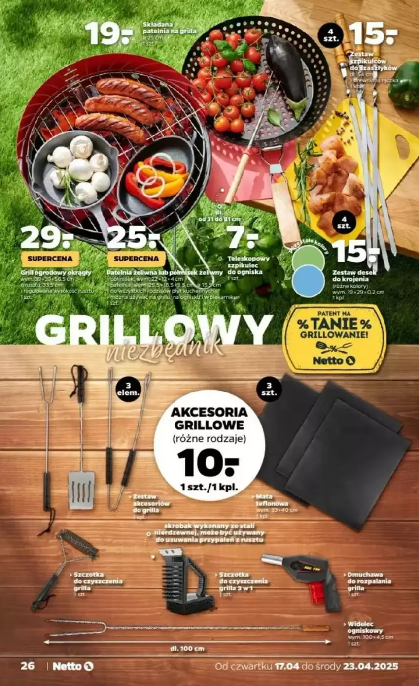 Gazetka promocyjna Netto - ważna 17.04 do 23.04.2025 - strona 19 - produkty: Grill, Por