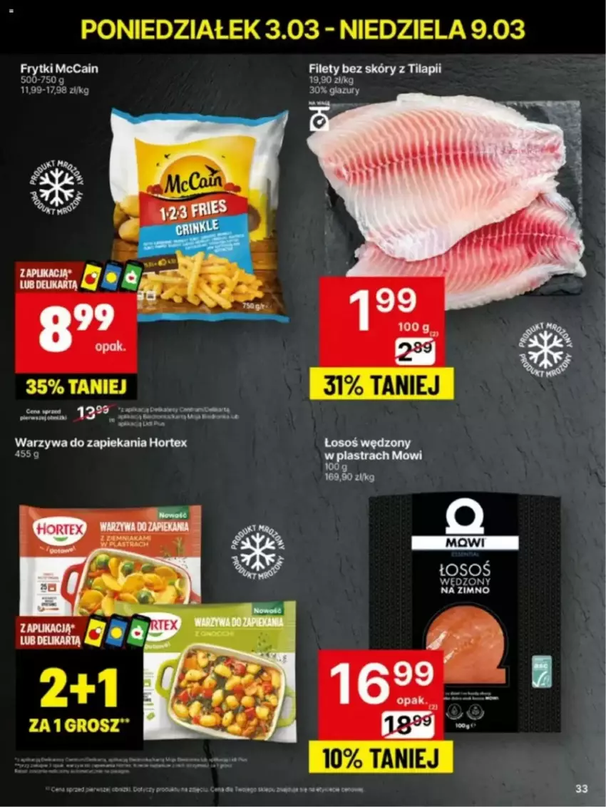 Gazetka promocyjna Delikatesy Centrum - ważna 03.03 do 10.03.2025 - strona 27 - produkty: Frytki, Hortex, Kolagen, McCain, Warzywa