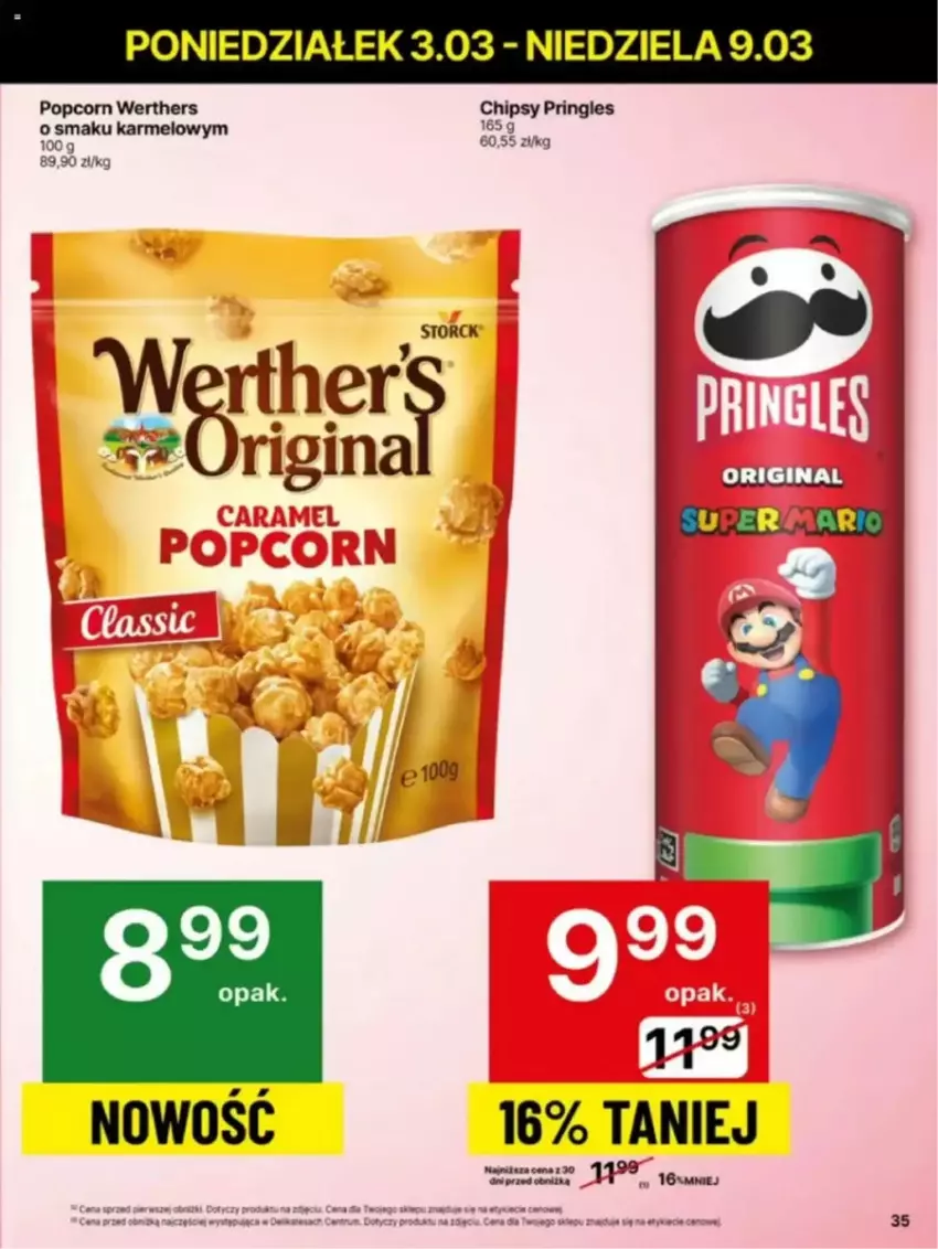 Gazetka promocyjna Delikatesy Centrum - ważna 03.03 do 10.03.2025 - strona 29 - produkty: Chipsy, Gin, Popcorn, Pringles