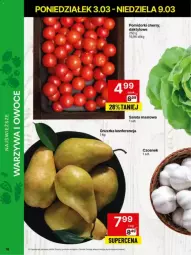 Gazetka promocyjna Delikatesy Centrum - Gazetka - ważna od 10.03 do 10.03.2025 - strona 10 - produkty: Warzywa, Sałata masłowa, Czosnek, Pomidorki, Warzywa i owoce, Sałat, Owoce, Masło