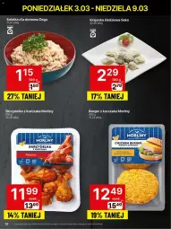 Gazetka promocyjna Delikatesy Centrum - Gazetka - ważna od 10.03 do 10.03.2025 - strona 26 - produkty: Kurczak, Sałatka, Ser, SEKO, Dega, Sałat, Burger, Skrzydełka z kurczaka, Krajanka śledziowa, Morliny