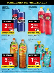 Gazetka promocyjna Delikatesy Centrum - Gazetka - ważna od 10.03 do 10.03.2025 - strona 30 - produkty: Sok, Mus, 7up, Mirinda, Pepsi, Hellena, Lipton, Napój gazowany, Napój, Fa