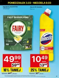 Gazetka promocyjna Delikatesy Centrum - Gazetka - ważna od 10.03 do 10.03.2025 - strona 36 - produkty: Domestos, Płyn do wc, Fairy, Zmywarki, Fa