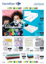 Gazetka promocyjna Carrefour - Gazetka Hity cenowe - Gazetka - ważna od 30.04 do 30.04.2021 - strona 1 - produkty: Por, Kołdra, Pościel, Poszewka, Prześcieradło, Komplet pościeli, Poduszka
