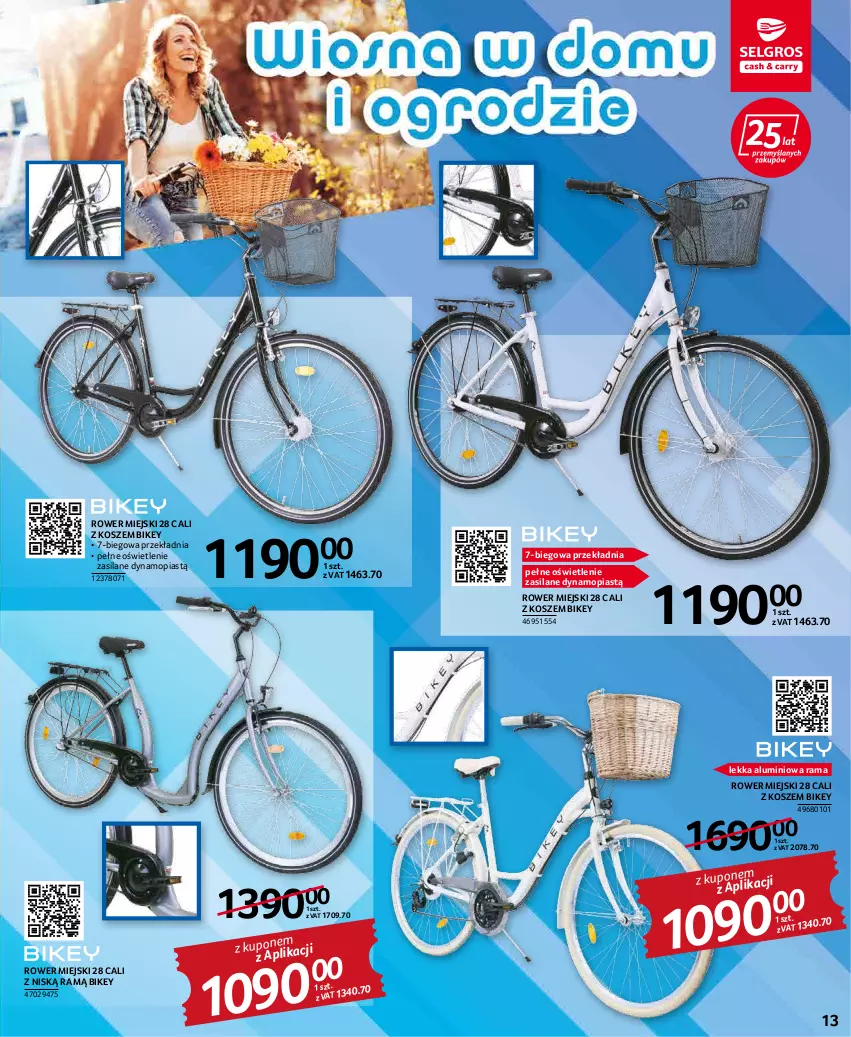 Gazetka promocyjna Selgros - Katalog Ogród - ważna 17.03 do 30.03.2022 - strona 13 - produkty: Kosz, Mop, Piast, Rama, Rower, Silan