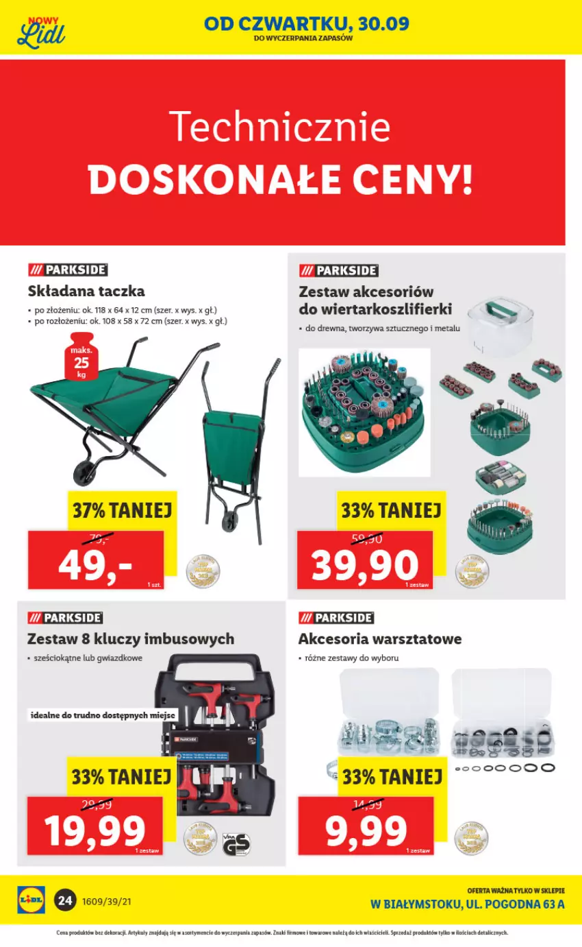 Gazetka promocyjna Lidl - Ponowne otwarcie Lidla - ważna 04.10 do 09.10.2021 - strona 24 - produkty: Kosz, Panda, Parkside, Tera