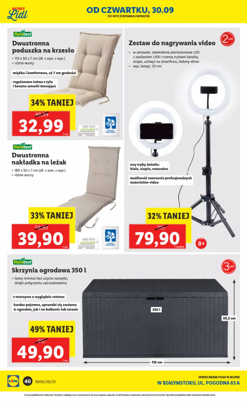 Gazetka promocyjna Lidl - Ponowne otwarcie Lidla - ważna 04.10 do 09.10.2021 - strona 40 - produkty: Gry, Krzesło, Panda, Poduszka, Ryba, Silan, Smartfon, Stojak, Tera