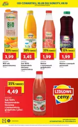 Gazetka promocyjna Lidl - Ponowne otwarcie Lidla - Gazetka - ważna od 09.10 do 09.10.2021 - strona 14 - produkty: Sok pomarańczowy, Sok, Por, Nektar, Grejpfrut