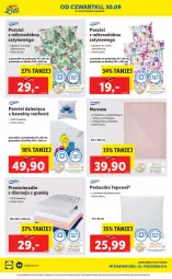 Gazetka promocyjna Lidl - Ponowne otwarcie Lidla - Gazetka - ważna od 09.10 do 09.10.2021 - strona 44 - produkty: Top, Pościel, Poszewka, Prześcieradło, Tera, Panda, Narzuta, Acana, Dzieci, Poduszka