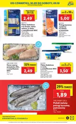 Gazetka promocyjna Lidl - Ponowne otwarcie Lidla - Gazetka - ważna od 09.10 do 09.10.2021 - strona 9 - produkty: Polędwica, Sos, Mus, Pstrąg tęczowy, Matjas, Pstrąg, Dorsz, Olej