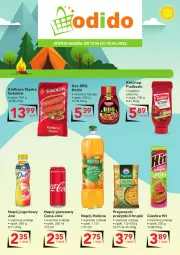 Gazetka promocyjna Odido - SUPER OFERTY! - Gazetka - ważna od 30.06 do 30.06.2022 - strona 1 - produkty: Ketchup, Ciastka, Sos, Sok, Sokołów, Jogurt, Coca-Cola, Chrupki, Napój jogurtowy, Hellena, Napój gazowany, Przysnacki, Kotlin, Pudliszki, Napój, Kiełbasa, Kiełbasa śląska