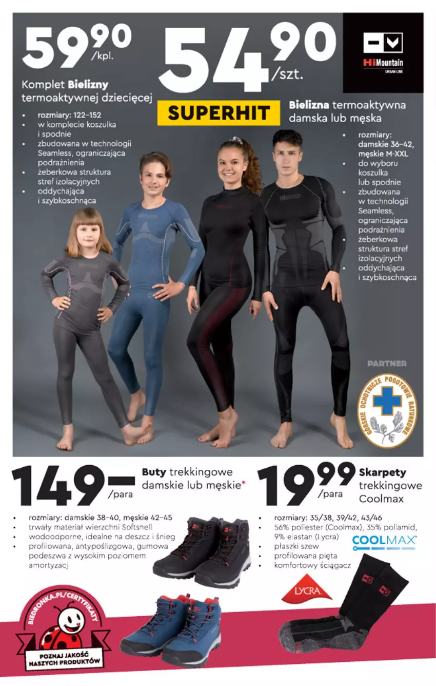 Gazetka promocyjna Biedronka - Okazje tygodnia - ważna 15.11 do 01.12.2021 - strona 20 - produkty: Bielizna, Buty, Gra, Kosz, Koszulka, Olma, Spodnie