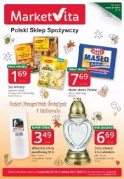 Gazetka promocyjna Market Vita - Gazetka promocyjna – Marketvita - Gazetka - ważna od 05.11 do 05.11.2022 - strona 1 - produkty: Sos, Winiary, Mlekovita, Znicz, Masło, Mleko