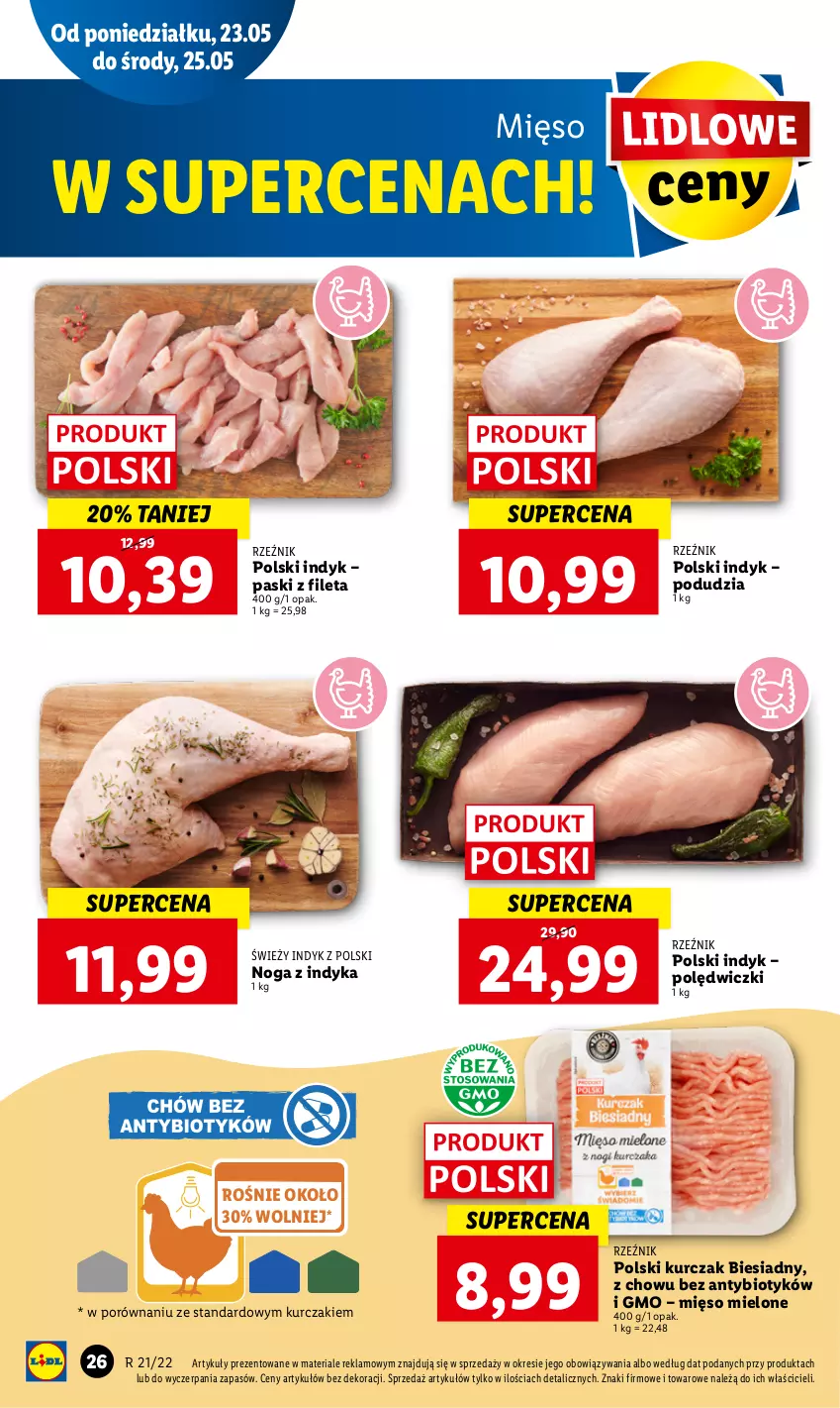 Gazetka promocyjna Lidl - GAZETKA - ważna 23.05 do 25.05.2022 - strona 26 - produkty: Kurczak, Mięso, Mięso mielone, Por