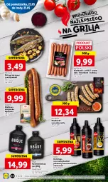 Gazetka promocyjna Lidl - GAZETKA - Gazetka - ważna od 25.05 do 25.05.2022 - strona 34 - produkty: Ketchup, Warzywa, Sos, Ser, Mus, Gin, Pstrąg tęczowy, Pstrąg, Kabanos, Grill, Kiełbasa, Musztarda, Fa