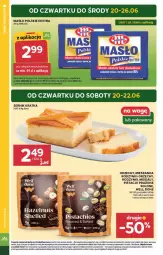 Gazetka promocyjna Stokrotka - Supermarket - Gazetka - ważna od 26.06 do 26.06.2024 - strona 2 - produkty: Pistacje, Warzywa, Ser, Por, Migdały, Rodzynki, Owoce, Masło, Mięso, Fa