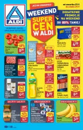 Gazetka promocyjna Aldi - Okazje weekendowe - Gazetka - ważna od 29.11 do 29.11.2025 - strona 1 - produkty: Banany, Mięso mielone z szynki, Mięso mielone, Krakus, Kujawski, Kawa rozpuszczalna, Rum, Gra, Kawa ziarnista, Jutrzenka, Parówki, Parówki z szynki, Mięsne specjały, Dallmayr, Kawa, Czekolada mleczna, Czekolada, Olej rzepakowy, Jacobs, Masło, Olej, Pomidory, Mięso, Wkład olejowy