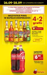 Gazetka promocyjna Biedronka - Od Czwartku - Gazetka - ważna od 02.10 do 02.10.2024 - strona 7 - produkty: Piwa, Gra, Coca-Cola, Desperados, Napój gazowany, Napój