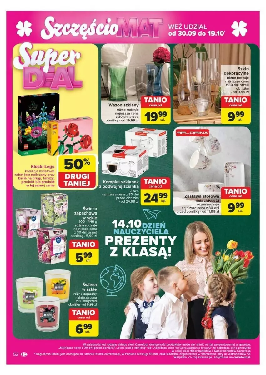 Gazetka promocyjna Carrefour - ważna 07.10 do 12.10.2024 - strona 48 - produkty: Szkło dekoracyjne, Wazon