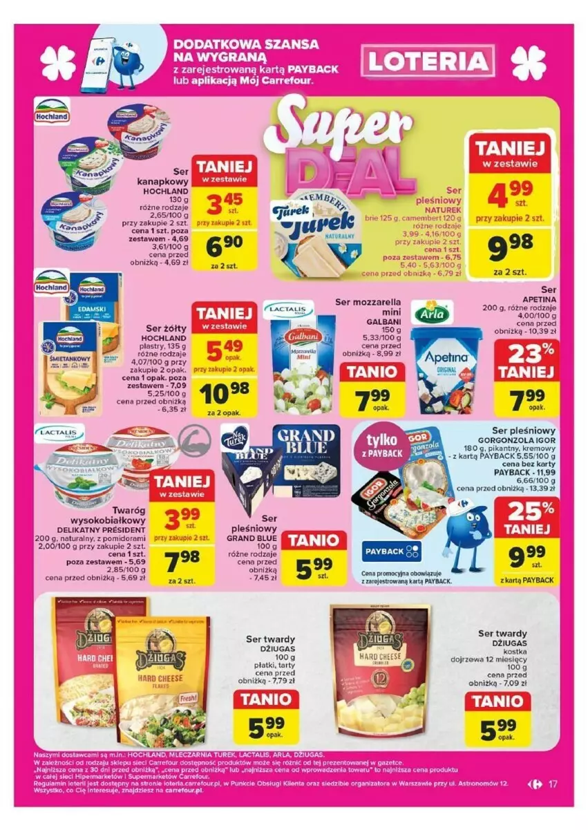 Gazetka promocyjna Carrefour - ważna 07.10 do 12.10.2024 - strona 9 - produkty: Gorgonzola, Gra, Hochland, Mozzarella, Ser, Ser pleśniowy