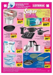Gazetka promocyjna Carrefour - Gazetka - ważna od 12.10 do 12.10.2024 - strona 33 - produkty: Dzbanek filtrujący, Pur, Dzbanek, Garnek, Brit, Pojemnik, Tefal, Patelnia, Brita, Fa