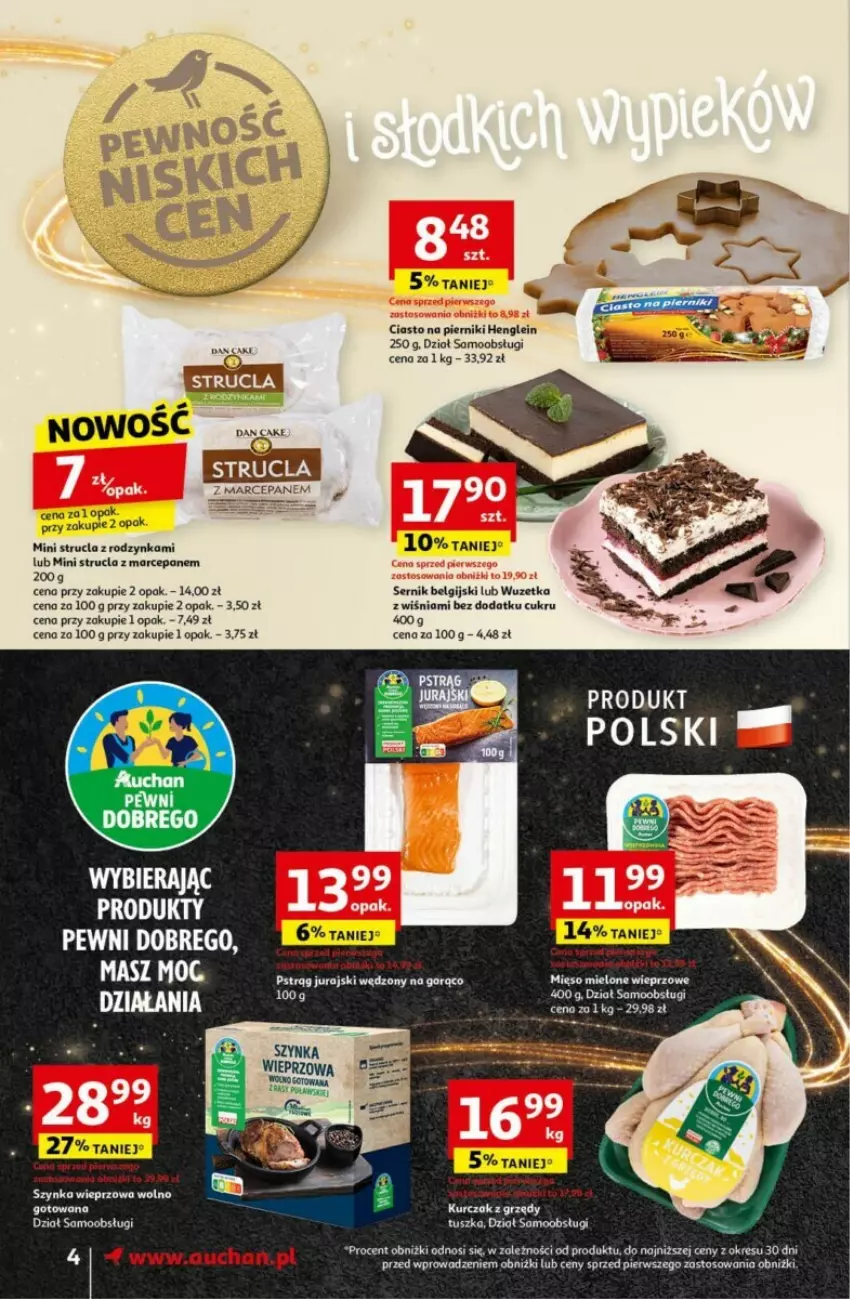 Gazetka promocyjna Auchan - ważna 12.12 do 18.12.2024 - strona 11 - produkty: Dan Cake, Kurczak, LG, Piernik, Ser, Strucla, Strucla z marcepanem, Tusz