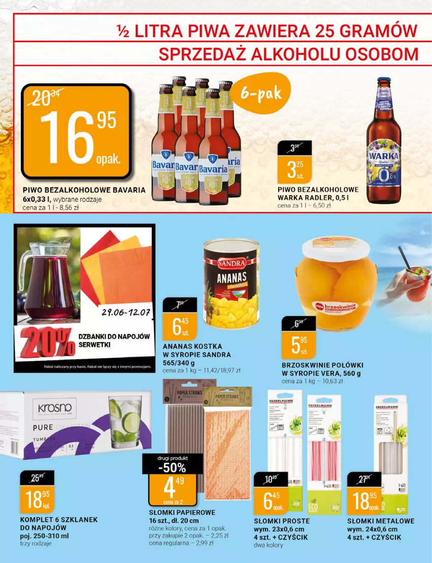 Gazetka promocyjna Bi1 - Letnie orzeźwienie - ważna 29.06 do 05.07.2022 - strona 4 - produkty: Ananas, Brzoskwinie, Fa, Gra, Papier, Piwa, Piwo, Radler, Ser, Serwetki, Syrop, Warka