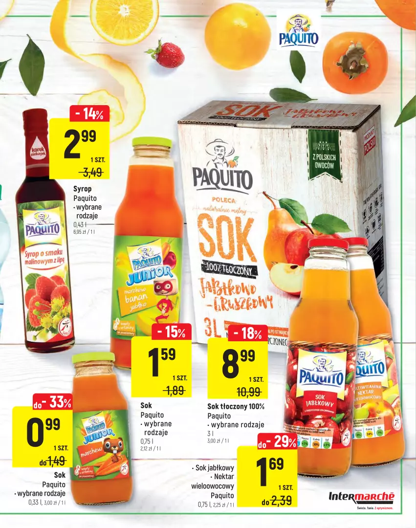 Gazetka promocyjna Intermarche - Letni targ marek - ważna 06.07 do 19.07.2021 - strona 17 - produkty: Nektar, Sok, Sok jabłkowy, Syrop