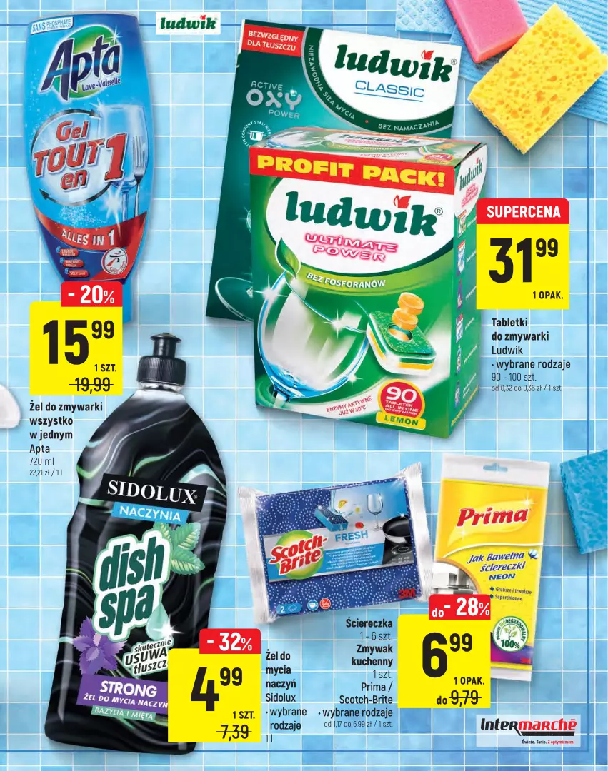 Gazetka promocyjna Intermarche - Letni targ marek - ważna 06.07 do 19.07.2021 - strona 19 - produkty: Brit, Ludwik, Prima, Sidolux, Tablet, Tabletki do zmywarki, Wełna, Zmywarki