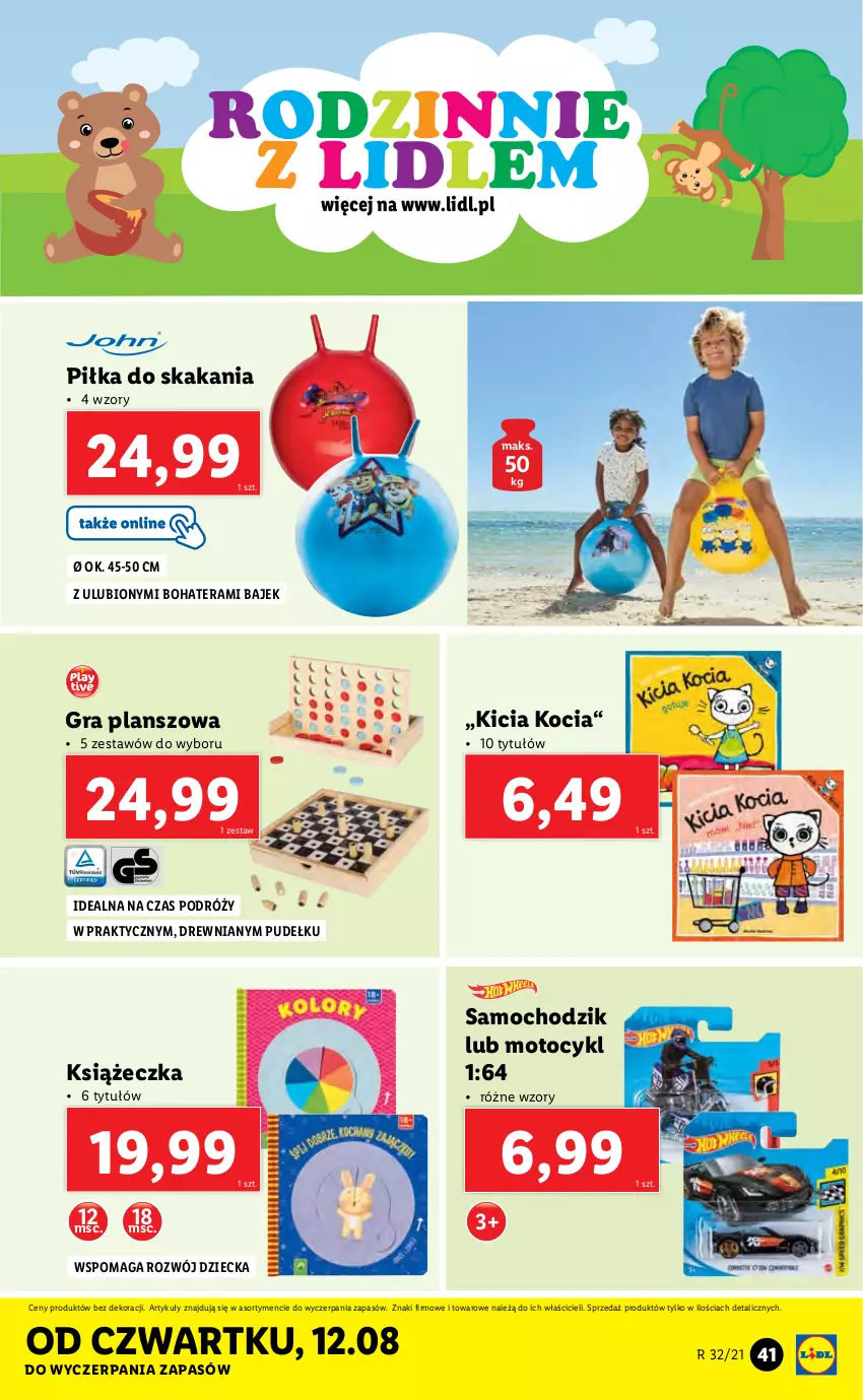 Gazetka promocyjna Lidl - GAZETKA - ważna 09.08 do 14.08.2021 - strona 41 - produkty: Chodzik, Gra, Koc, Tera